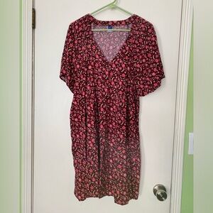 Old Navy red floral dress
